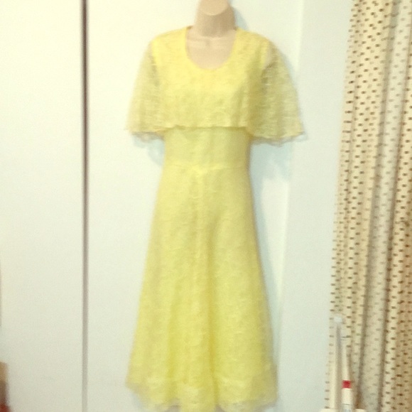 VTG gorgeous lace mid century cocktail dress - Picture 5 of 8